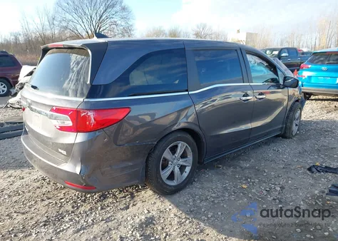 2018 Honda Odyssey Ex z USA, uszkodzony, nr VIN 5FNRL6H53JB102896